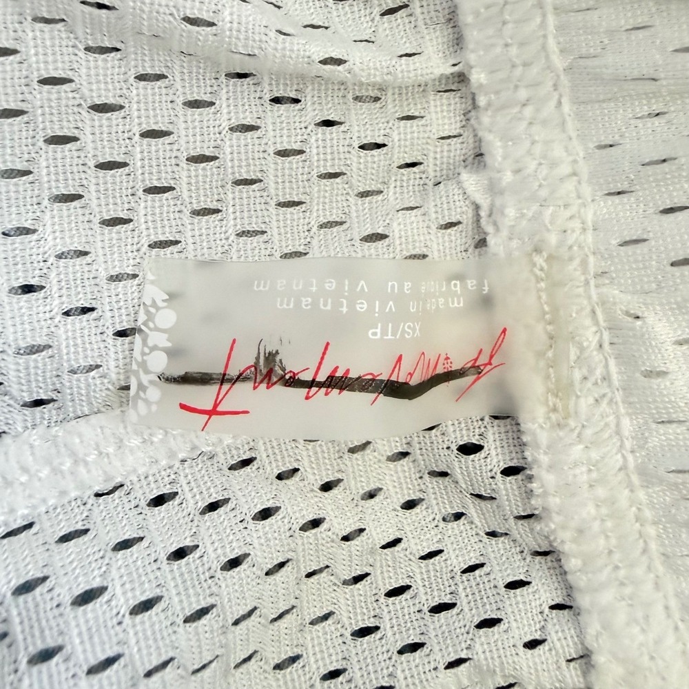 Free People FP Movement When In Venice Mesh Basketball Shorts White Neon XS - Picture 9 of 10